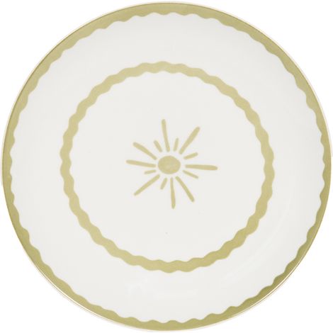 Table Passion - Assiette à dessert Tamara verte 20 cm (lot de 6)