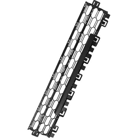 Calandre inférieure avant centrale 5E3853677A9B9, grille en nid d'abeille pour Skoda Octavia MK4 2020+, bezel de calandre, finition noir, pièce d'origine remplacement. (1/5)