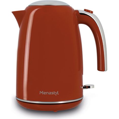 Bouilloire électrique 1,7L en acier inoxydable, RETRO (1/3)