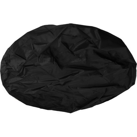 Couverture de piscine extérieure noire, pliable, anti-poussière et isolante, pour l'hiver.