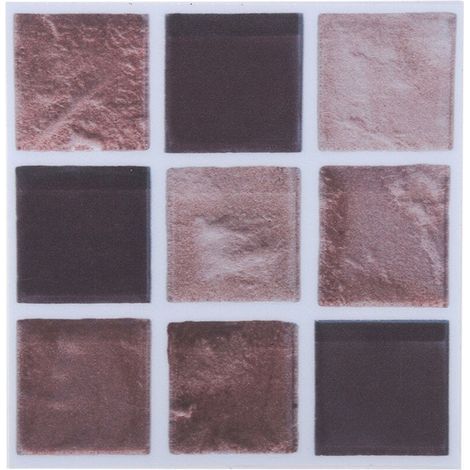 18 pieces mosaic tile transfer stickers for bathroom, kitchen, DIY home (10cm x 10cm) (MTS009) (1/5)