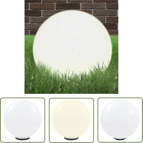 The Living Store Lampe à LED sous forme de boule Sphérique 50 cm PMMA - Lampes Exterieures - Lumieres De Jardin - Lampes Boules - Éclairage Extérieur - Décoration Jardin (1/5)