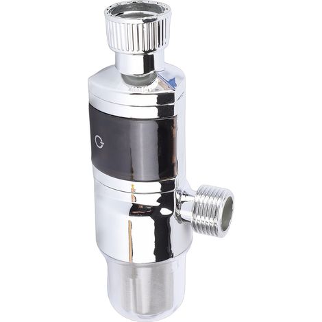 Filtre à eau en acier inoxydable avec affichage numérique de la température par LED. Élimine les impuretés et la rouille. Interface universelle standard G1/2. (1/5)