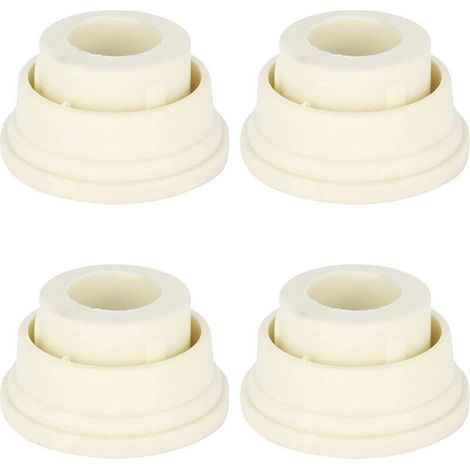 4 Pièces Pare-Chocs en Caoutchouc Échelle de Piscine, Bouchons Piscine Coussin Protection Chocs Tampons Convient Aux Tubes Creus (1/4)