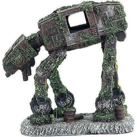 Décoration d'aquarium : robot de transport - Ornement de grotte robotique pour aquarium (1/5)