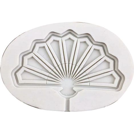 Moule en Silicone Souple pour Pâtisserie, Résine et Argile - Ventilateur Pliable Alimentaire (1/4)
