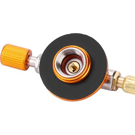 Réchaud à gaz portable 3500 W pour pique-nique, camping et randonnée, mini réchaud en métal pliable (1/5)