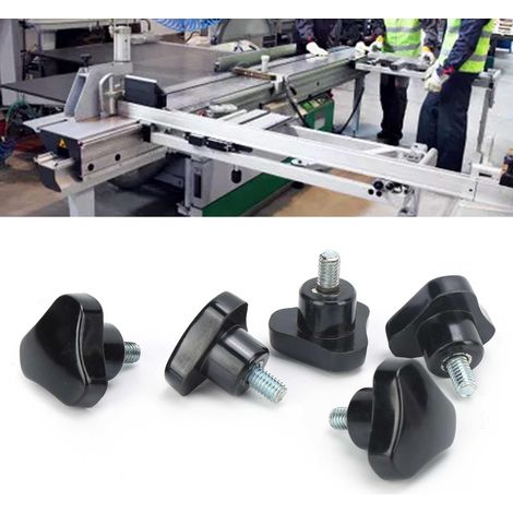 5 machines-outils comprenant un tour, une perceuse, une fraiseuse, une raboteuse, une rectifieuse et une aléseuse vis de réglage à serrage manuel avec poignée triangulaire M63210 (1/5)