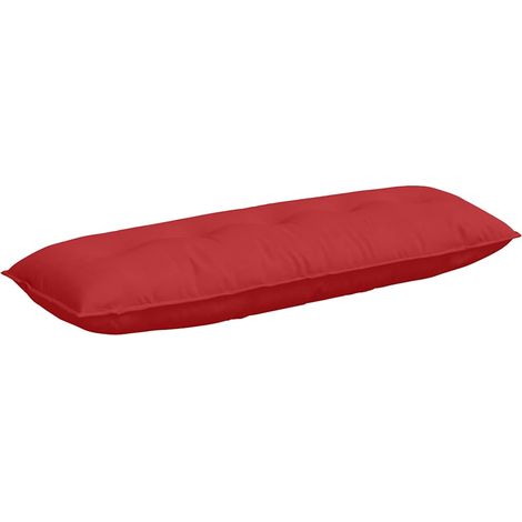 Rückenkissen Rot 140 x 19 x 50 cm Stoff vidaXL