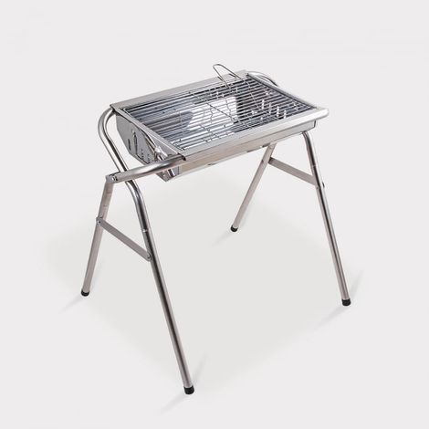 tragbarer klappbarer Holzkohlegrill aus Stahl Oak