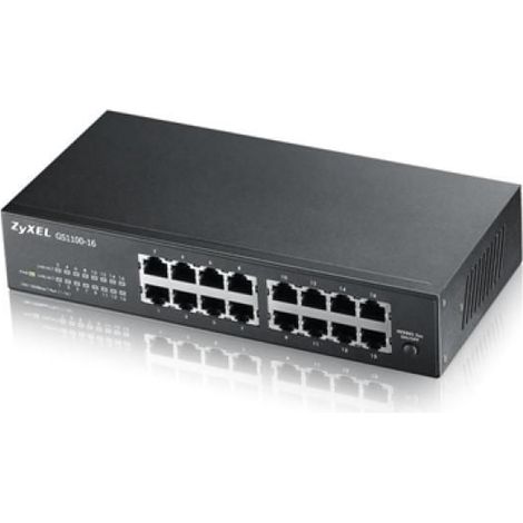 Zyxel GS1100-16 No administrado Gigabit Ethernet (10/100/1000) Negro