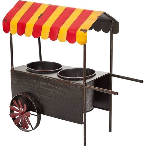 Carrito macetero de metal 37,5x21x37 (1/5)