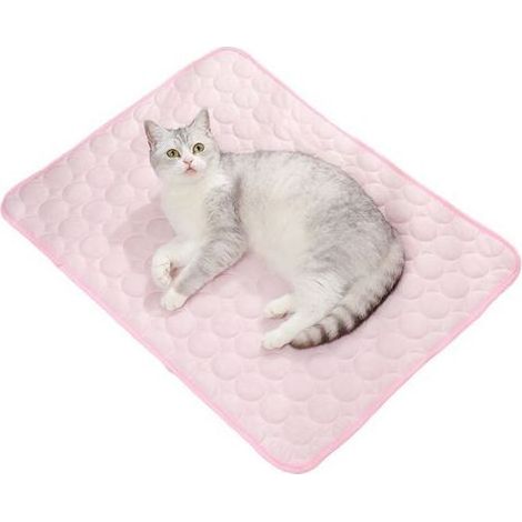Tapis rafrachissant pour chat – coussin rafrachissant pour chats, tapis d'été pour animaux de compagnie, coussin frais pour animaux de compagnie, rose (1/5)