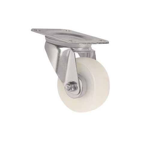Rueda  giratoria  D.125mm  Cap.200kg  PA  Placa  L105xB80mm  TECWERK (1/2)