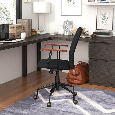 Sedia da ufficio regolabile in velluto, ergonomica, capacità di carico 150 kg