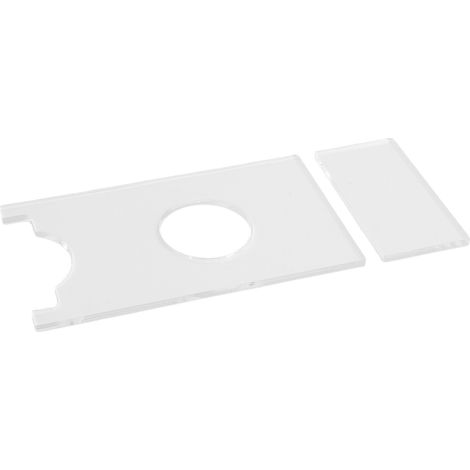 Lot de 2 entretoises murales transparentes en acrylique pour canapé, protection contre les risques d'incendie liés aux prises électriques. (1/5)