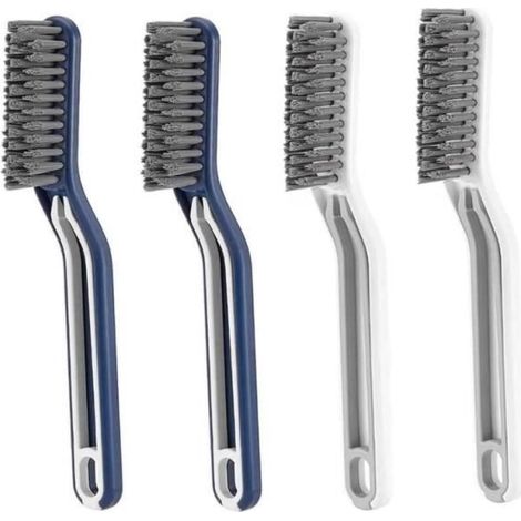 Multifunktionales Fugenreinigungsset, 4-teiliges 2-in-1-Reinigungsset mit Clip und handlicher Kantenreinigungsbürste (1/4)