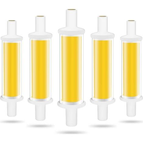 Ampoule LED R7S 78mm, 4.2W R7S LED Ampoules Équivalent 50W Lampe Halogène, Lumière Blanc Froid 6000K 600LM COB Tube LED R7S, Non Dimmable, Angle de Faisceau 360°, Sans Scintillement (1/4)