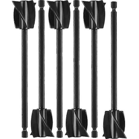 Pales de mélange pour résine, accessoire de mélange époxy pour perceuse, agitateur de peinture réutilisable (6 pièces) (1/5)