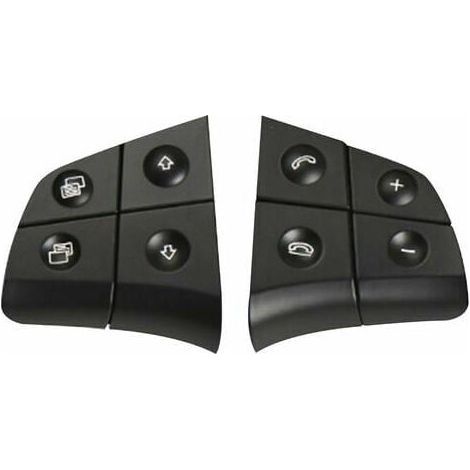 Remplacement Des Boutons De Commande Au Volant - Pour Mercedes Benz W164 W245 W251 Ml Gl Br Classe - Noir - 4 Clés (1/5)