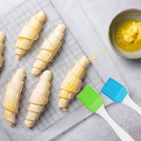 Pinceau cuisine silicone - Lot de 2, bleu vert pour pâtisserie barbecue huile cuisson Aucuneary (1/5)