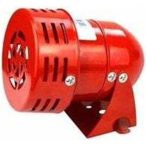 Sirène alarme 220V puissante sirène extérieure alarme, XU,120dB rouge moteur fil Sirne métal corne industrie bateau alarme - KZQ (1/4)