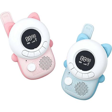 Jouets pour enfants de 3 à 12 ans (garçons et filles) : lot de 2 talkies-walkies d'une portée de 3 km, cadeau radio idéal. (1/4)