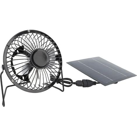 Ventilateur solaire 5 W 6,5 V – Panneau de 8 pouces, idéal pour le camping et les véhicules de loisirs – Fonctionnement silencieux (1/5)