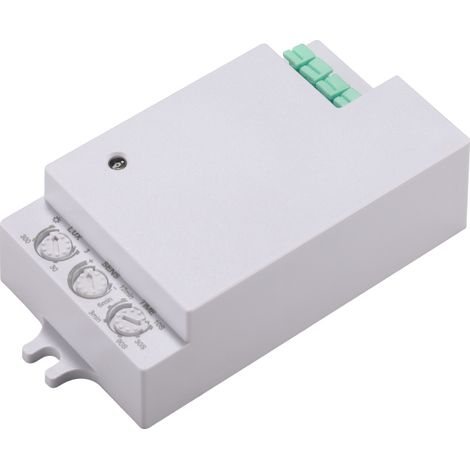 Détecteur de présence micro-ondes Alcapower 180°/360° IP20 HF 24 GHz pour montage mural ou plafond, puissance maximale 1200 W/300 W LED, 220-240 V CA (1/2)