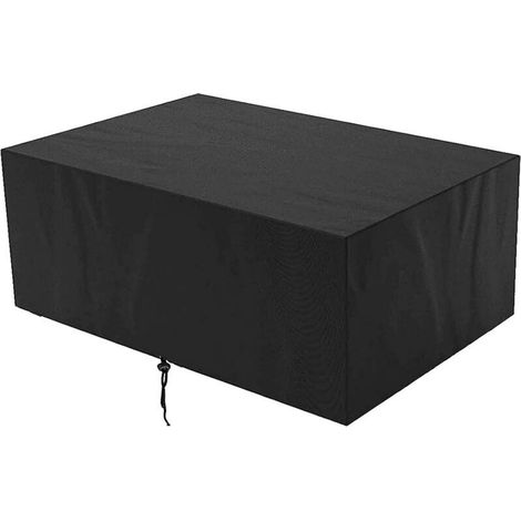 Housse De Protection Imperméable pour Meubles De Jardin, Housse De Table Exterieur Rectangulaire, Housse Salon De Jardin Carré, Bâche De Protection pour Mobilier 200x200x80cm (1/5)