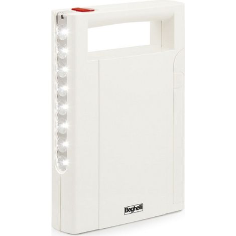 Lampada torcia beghelli mod.illumina led,ricaricabile,anti black-out - Salone