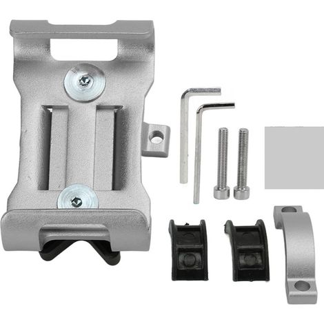 Support vélo pour téléphone extérieur guidon bicyclette en alliage d'aluminium porte-téléphone pour navigation argent (1/5)