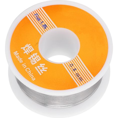 Fil électrique en étain 1,8% colophane 100g, soudure électronique 0,8mm, alliage 63-37, outil de brasage. (1/5)