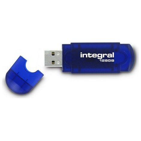 Pendrive integral evo unidad flash usb 128gb usb tipo A 2 azul INUSB128GB (1/5)