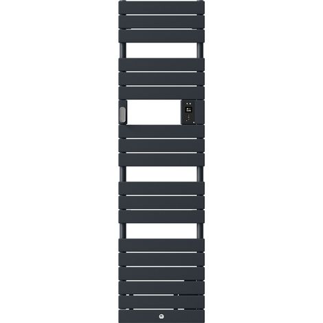 Handtuchheizkörper Riviera 2 mit Gebläse, Schiefergrau, 1750 W, Schmal - THERMOR - 498266 (1/5)