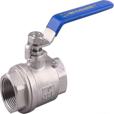 Vanne à bille à passage intégral 3/8 NPT avec poignée de verrouillage, acier inoxydable 304 1 NPT (1/5)