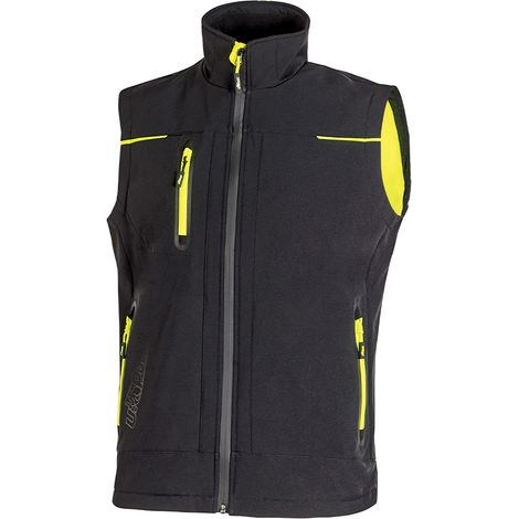 Chaleco de trabajo softshell sin mangas UNIVERSE Negro L (1/5)