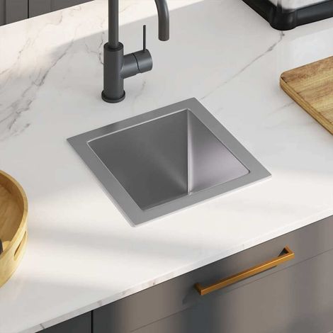 Évier de cuisine-Lavabo cuisine fait main Acier inoxydable (1/5)