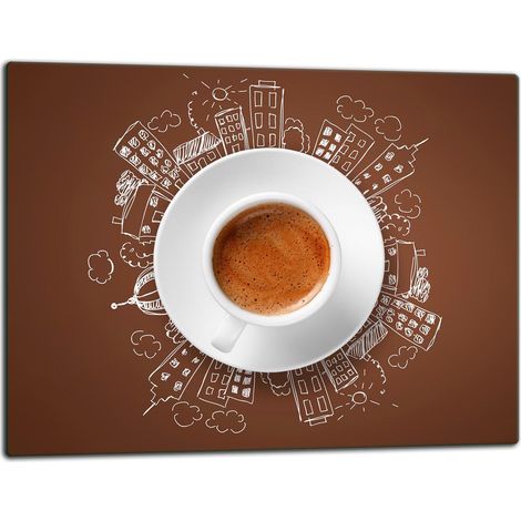 Tabla de cortar de vidrio de 52x40 cm para café (1/5)