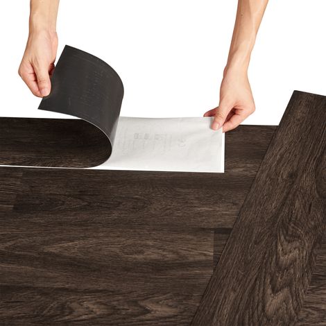 Vinyl Laminat Vanola selbstklebend 5,85m² Dark Wood Wenge [neu.holz]