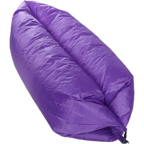 Canapé Gonflable, 240x70cm/94.5x27.6in Pliable Air Canapé Chaises Longues Gonflables Canapé Lit De Couchage pour Voyage en Plein Air Camping Violet (1/5)