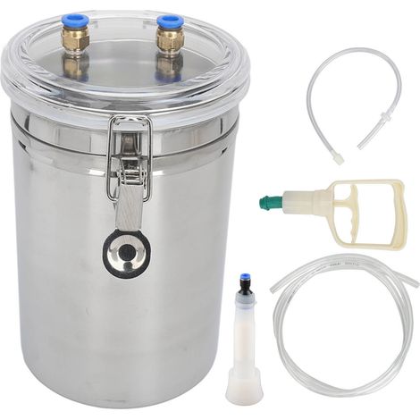 Machine à Traire Manuelle 2L en Acier Inoxydable - Kit de Traite Portable pour Maison, Économiseur d'Effort (1/5)