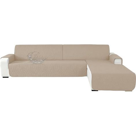 Impermeable Housse Canapé, Housse Canape d'Angle Universel,Beige (1/5)