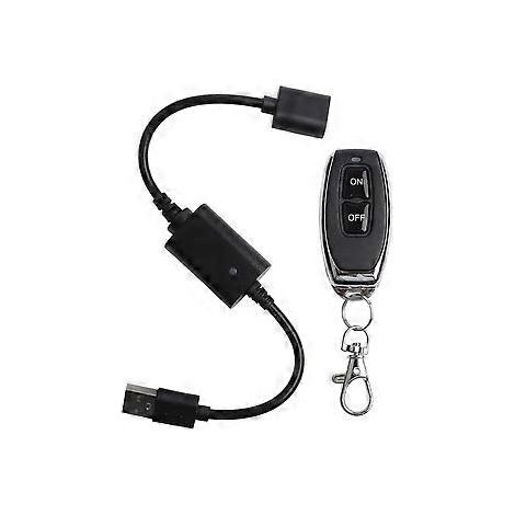 DC5V 433MHz USB-Funkfernbedienungsschalter mit Ein-/Ausschalter für LED-Lichtleiste (Lesefunktion)