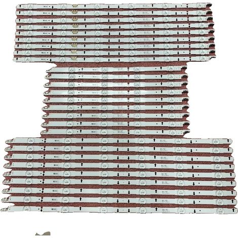 Bandeau LED, 27 pièces, longueur de 1590 mm, tension de 3V, compatibilité spécifique avec les téléviseurs, haute performance (1/5)