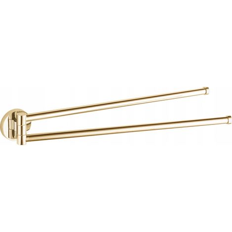 Mexen Remo doppio gancio rotante per asciugamani, oro - 70507255-50 (1/2)