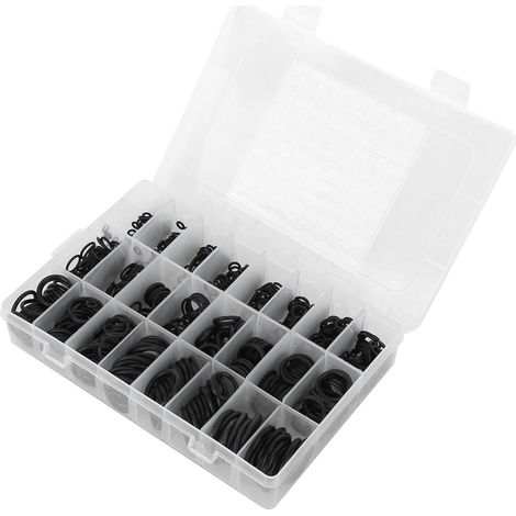 Kit de 740 joints toriques -40 °F à 248 °F - Étanchéité optimale - Résistance à l'usure - Joint en caoutchouc étanche (1/5)