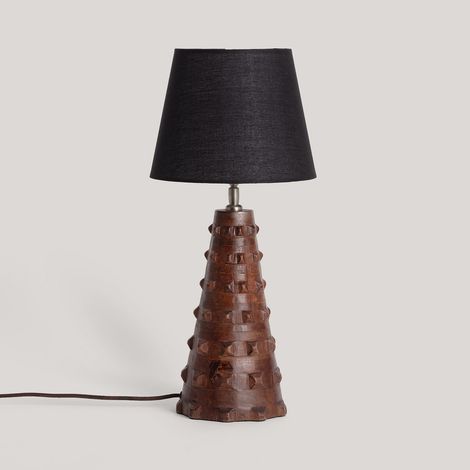 Lámpara de Mesa Madera Samesh ILUZZIA Blanco (1/5)