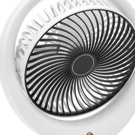 Leistungsstarker, wiederaufladbarer USB-Ventilator für Schlafzimmer, Schreibtisch, Reisen und Camping (1/5)