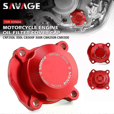 S'applique au couvercle du filtre à huile moteur pour HONDA CRF300L CRF250L/Rally CB300F CB300R CBR 250R 300R CBF300N Rebel 300 Accessoires de moto Bouchon( ) (1/5)